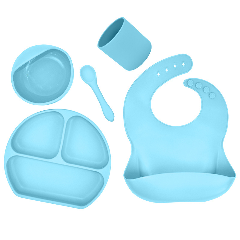 Silicone meal plate, water cup, water pocket