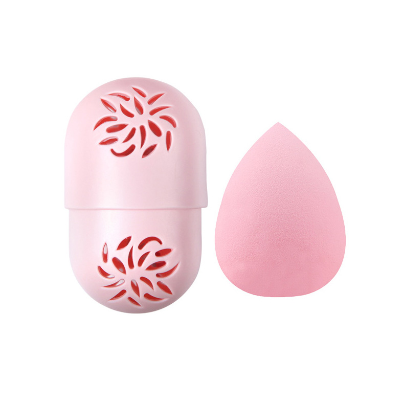Silicone powder puff set beauty egg storage box