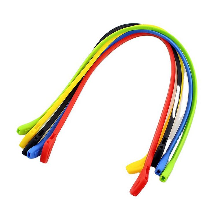 Adult and children's silicone glasses with non slip strap and hanging rope