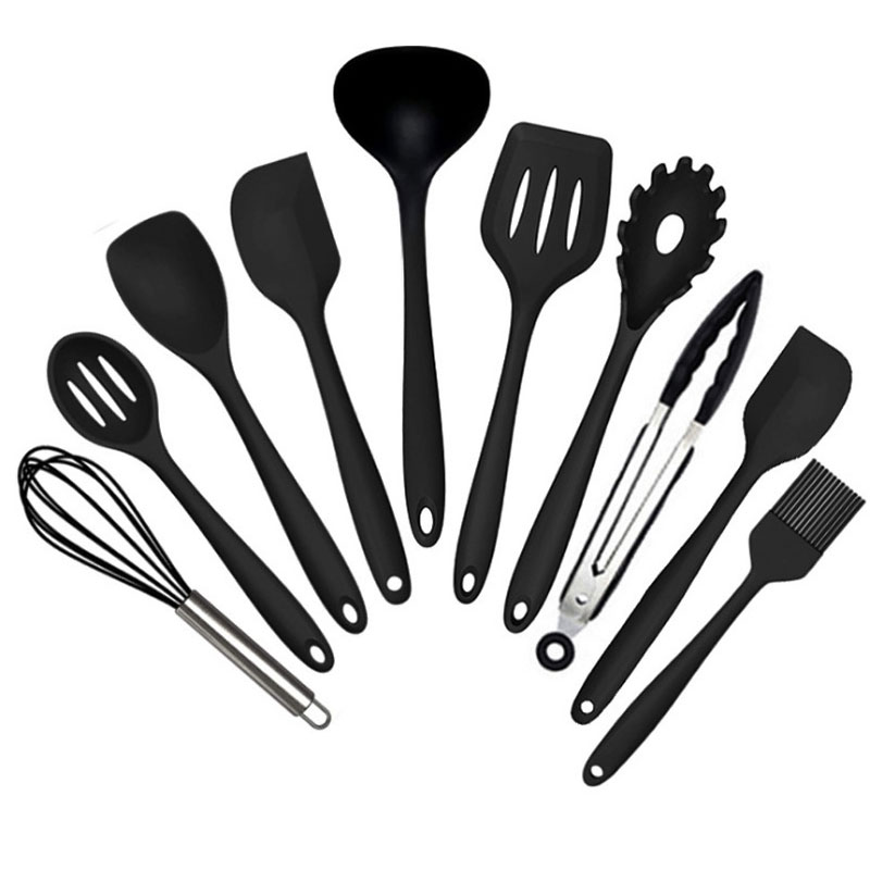 Silicone Kitchenware Cooking Spoon Scraper Set
